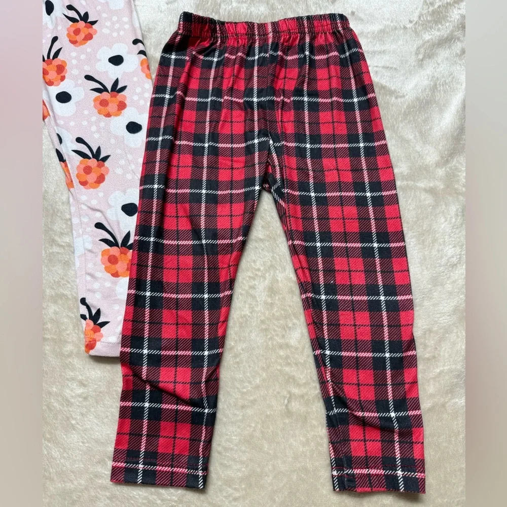 Toddler Baby Girl Festive Leggings Bundle Lot | 2T